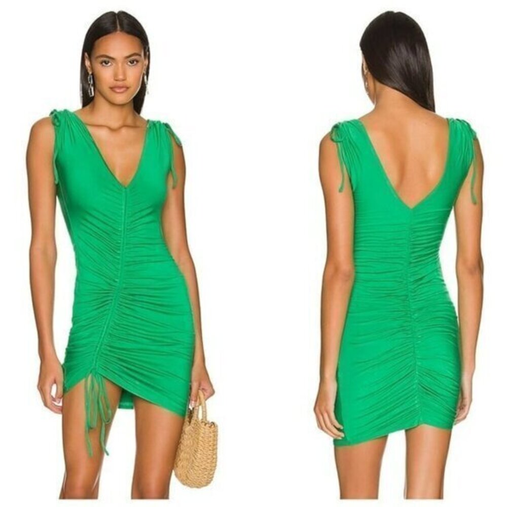 House of Harlow 1960 xREVOLVE Yulia Mini Dress - Dark Green